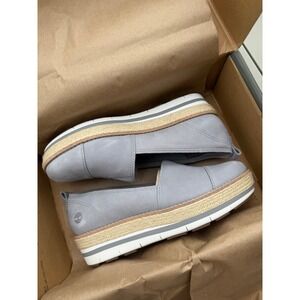 Women S Timberland Emerson Point Slip-on MD Grey Full Grain Wedge Size 10